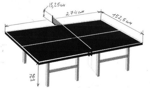 Теннисный стол своими руками - размеры, чертежи, инструкция с фото и видео