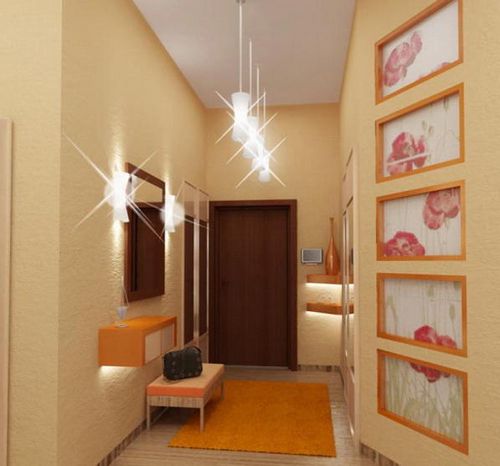 Светильники для прихожей и коридора: фото и освещение, какие выбрать, настенные в интерьере кухни, бра и точечные