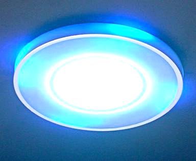 Светодиодные светильники для натяжных потолков: фото и видео-инструкция по установке потолочных источников света своими руками