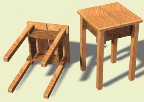 Табуретка своими руками из дерева, чертежи (табуретка, деталь) Табуретка своими руками из дерева, чертежи