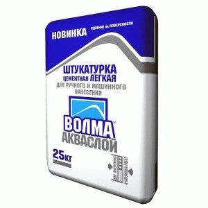 Технические характеристики штукатурок серии Волма