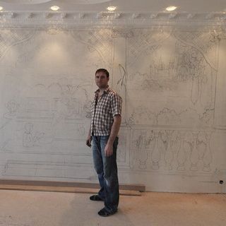 Техника росписи стен в интерьере своими руками и фото, как расписать стену