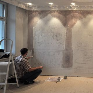 Техника росписи стен в интерьере своими руками и фото, как расписать стену (стен, краска, роспись) Техника росписи стен в интерьере своими руками и фото, как расписать стену