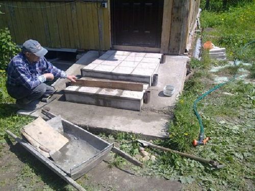 Укладка плитки на крыльцо (плитка, укладка) Укладка плитки на крыльцо