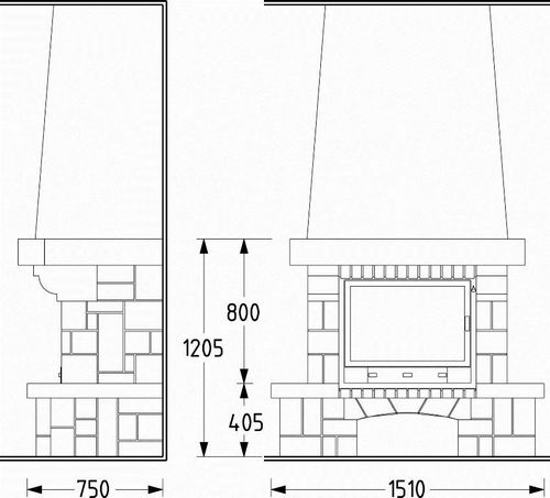 Устройство камина: схема и чертеж в частном доме, печь своими руками, размеры и видео, конструкция кирпича