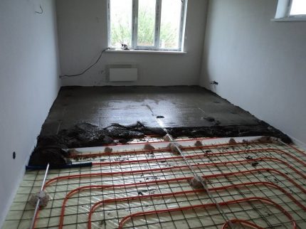 Водяной теплый пол своими руками: схема укладки тёплого пола (труба, контур) Водяной теплый пол своими руками: схема укладки тёплого пола