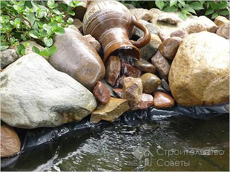 Водопад на даче своими руками - как сделать (+фото) (водопад, чаша) Водопад на даче своими руками - как сделать (+фото)