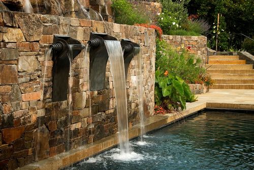 Водопады в ландшафтном дизайне (49 фото): искусственные декоративные фонтаны для дома и дачи своими руками