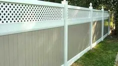 Установка ПВХ забора Garden Fence Panels, Fenced In Yard, Fence Plants, Wooden Fence Posts, Brick Fence