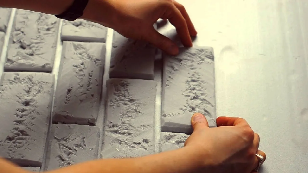мастер-класс : кирпичная стена из пенопласта, фотофон | DIY brick wall of foam