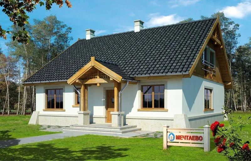 Одноэтажные дома в баварском стиле с мансардой