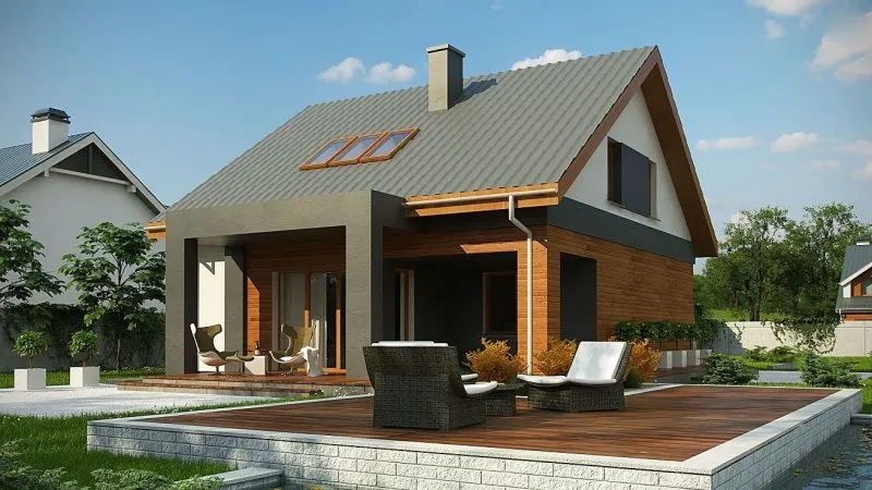 Проекты домов z500 с террасой