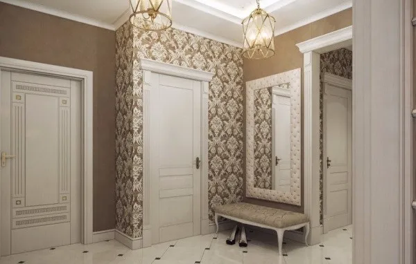 дизайн длинного коридора в квартире в стиле модерн фото 
