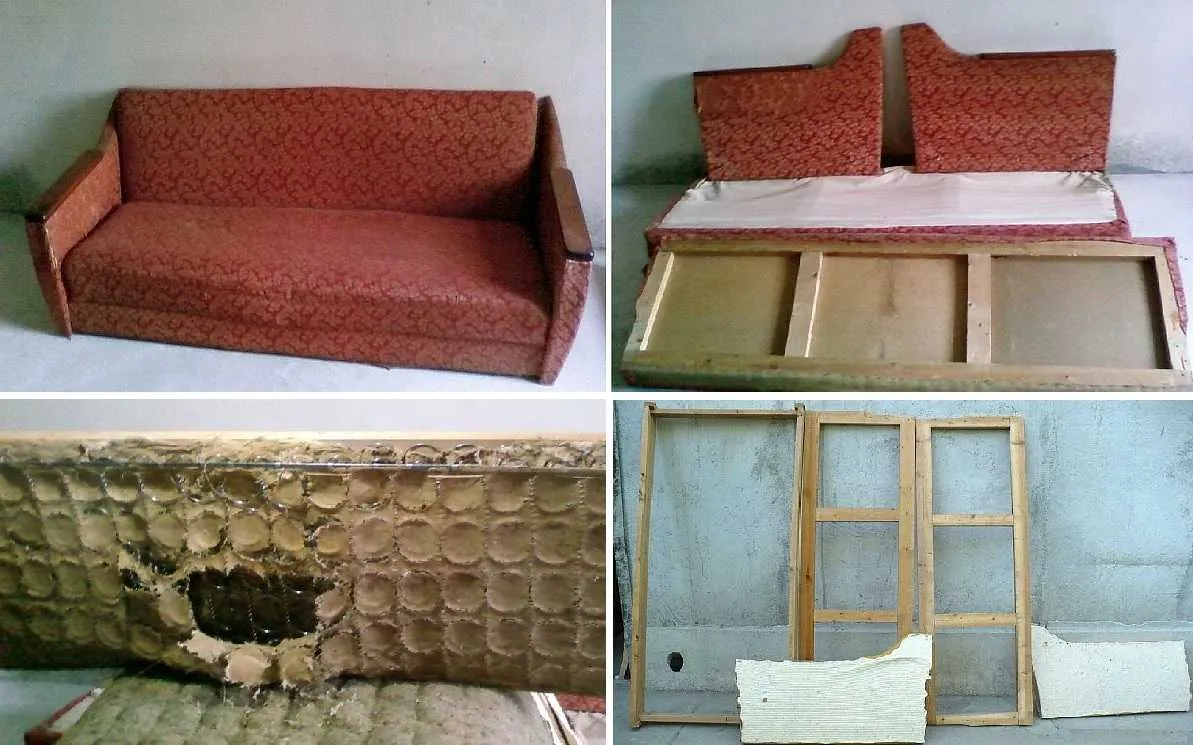 Реставрация советского дивана