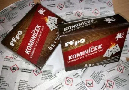 Чешский удалитель сажи из дымохода Препарат для чистки дымохода