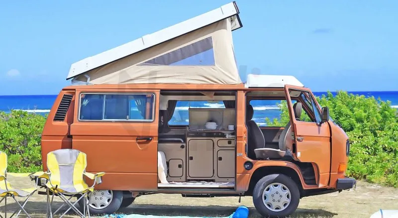 Фольксваген Camper van внутри