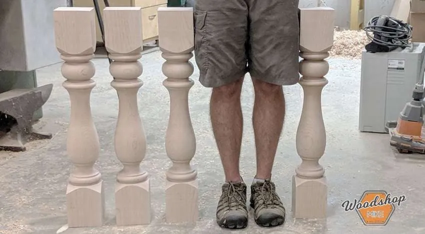 как сделать одинаковые ножки стола