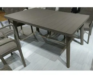 Стол обеденный пластиковый раздвижной Transformer (Идеа Трансформер) бежевый