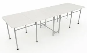 Раскладной стол Maksimus 2 305x90 Дуб беленый (Бодэга) Если вам нужен максимально длинный обеденный