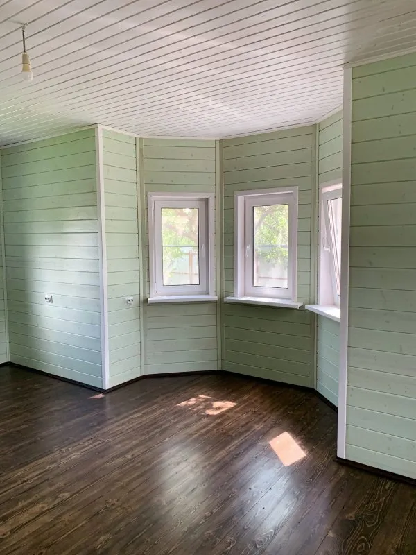 Tikkurila зеленый имитация бруса