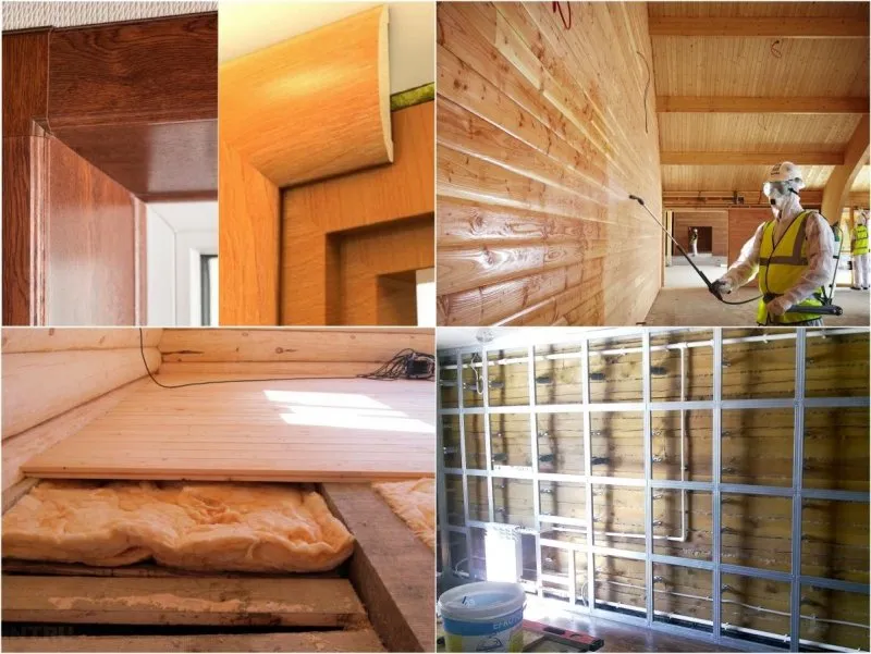 Этапы внутренней отделки деревянного дома по порядку
