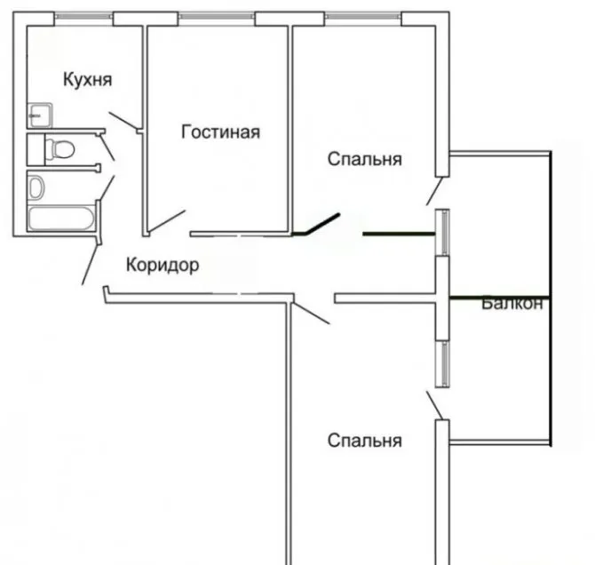 Схемы и фото планировок 3х комнатных квартир удачные решения