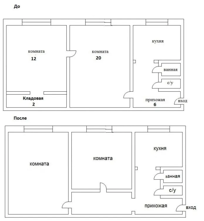 перепланировка квартиры хрущевки