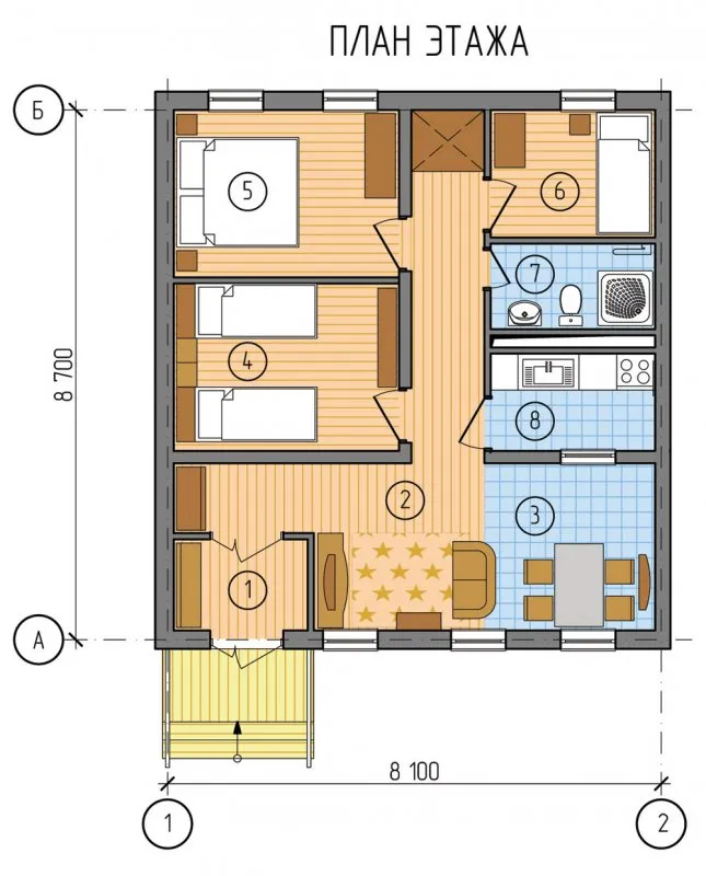Модульный дом проект планировка