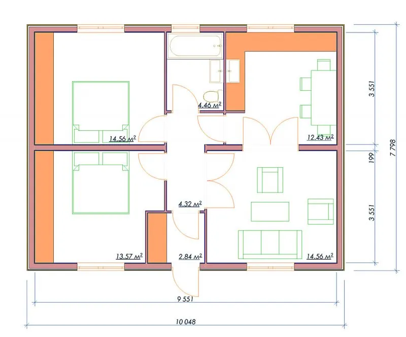 Планировки одноэтажных домов от 150 кв.м