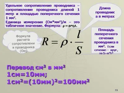 как найти площадь поперечного сечения