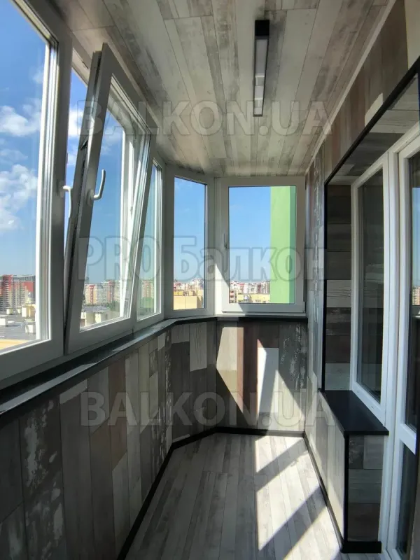 Внутренняя отделка сдвоенных балконов в домах серии II 18