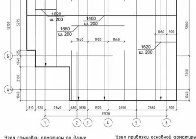 Основное армирование фундаментной плиты частного дома