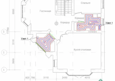 Схема водяных теплых полов в частном доме