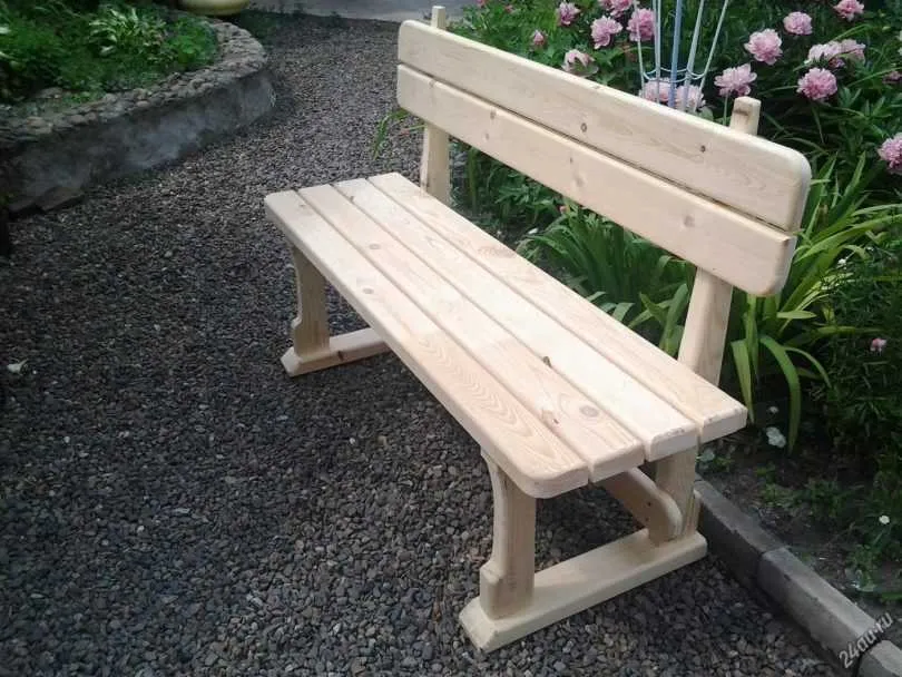 Садовая скамейка со спинкой и без как сделать своими руками