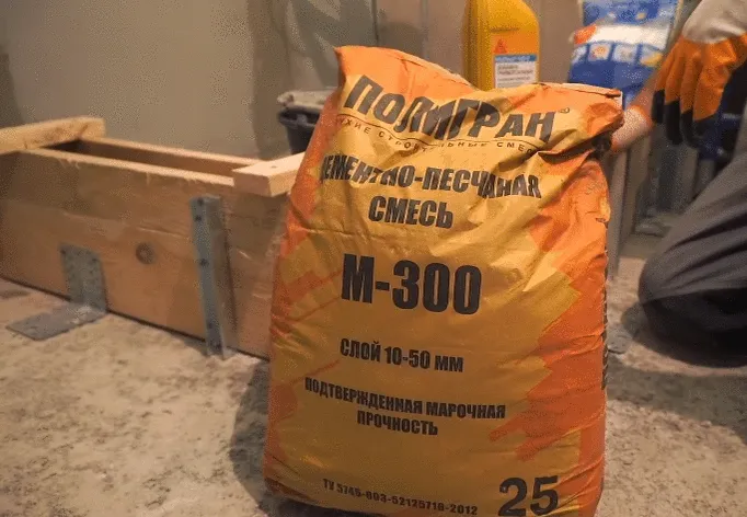 Заливка поддона