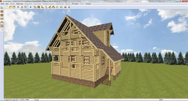 House Creator - быстрое и наглядное проектирование конструкции любых деревянных строений
