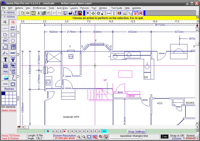 Интерфейс Home Plan Pro