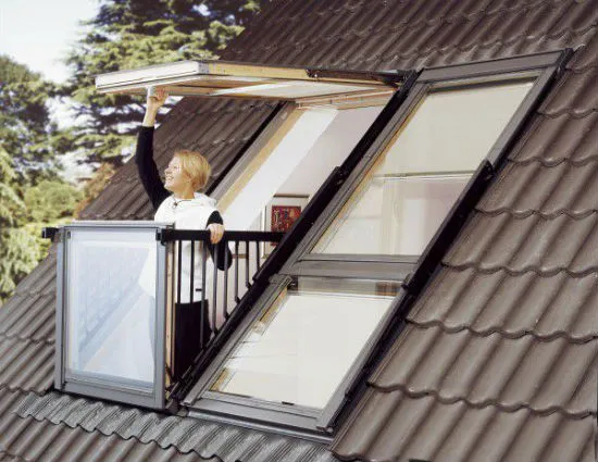 Мансарда с балконом-окном