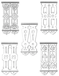 Stencil Art, Stencils, Gingerbread Trim, Wood Fence Design, Wood Arch