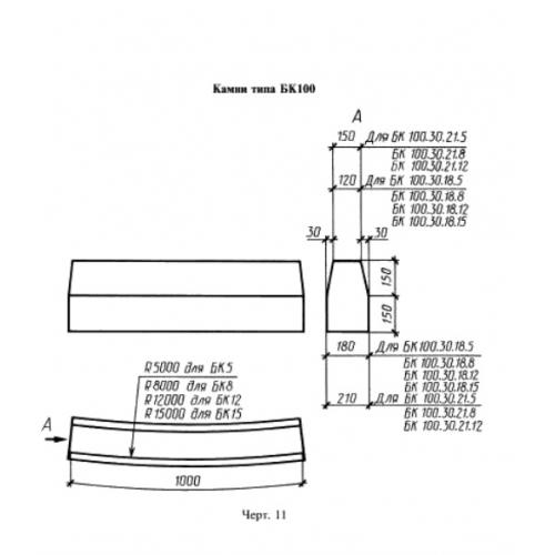 БК 100-30-21-8 по стандарту: ГОСТ 6665-91
