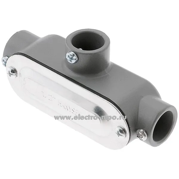 К0960. Коробка ELT050 алюминиевая 118х38х37мм 3 ввода с винтом 1/2&quot; IP55 (Китай)