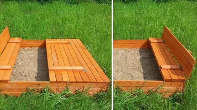Деревянная песочница: как сделать + лучшие идеи дизайна с фото