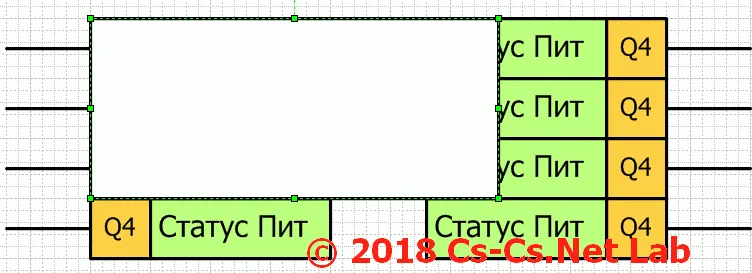 Рисуем прямоугольник (поверх фигур)