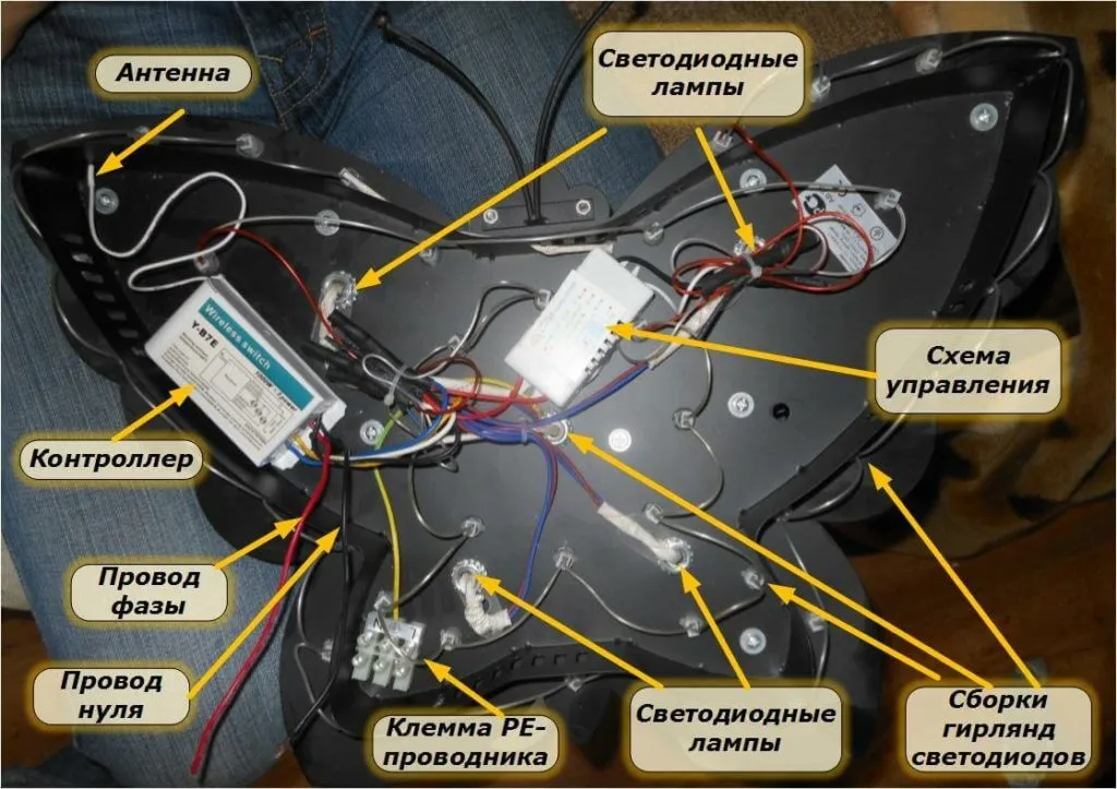 Подключение люстры с ПДУ