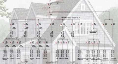 Схема подключения системы электроснабжения дома