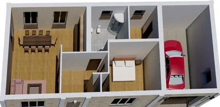 3D планировка дома