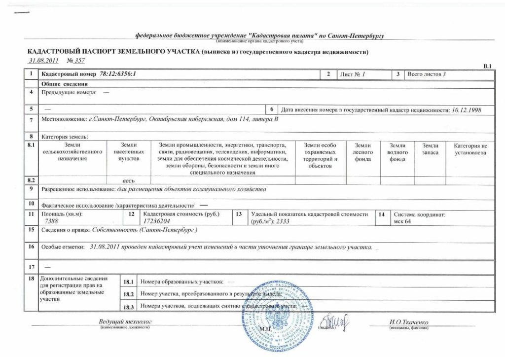 Порядок получения кадастрового паспорта Порядок получения кадастрового паспорта
