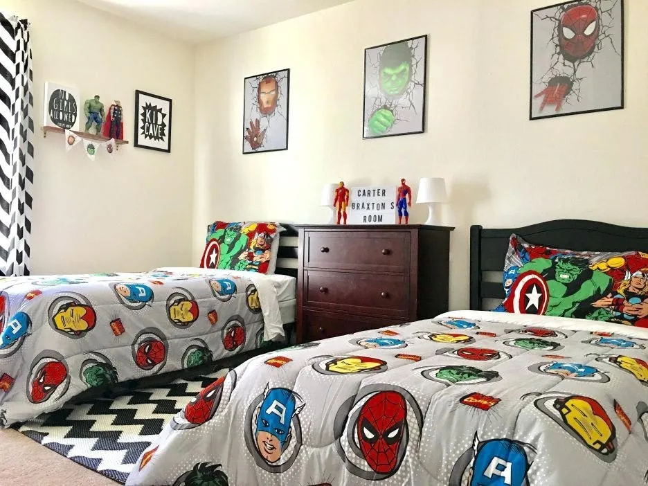 Супергеройская спальня для подростков 