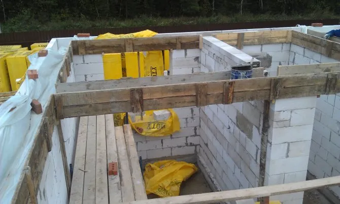 крепление козырька к стене из газобетона
