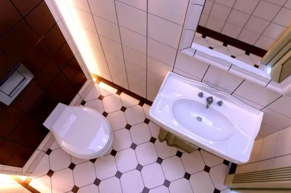 обустройство ванных комнат с туалетом и душем в частном доме